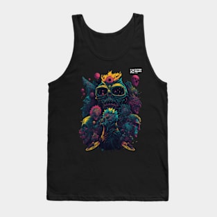 Techno T-Shirt - Psychedelic organism - Catsondrugs.com - Techno, rave, edm, festival, techno, trippy, music, 90s rave, psychedelic, party, trance, rave music, rave krispies, rave flyer T-Shirt Tank Top